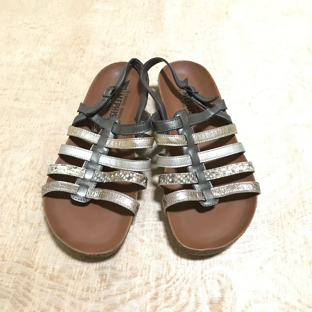 Mephisto Air Relax Ankle Strap Leather Sandals Size 37
